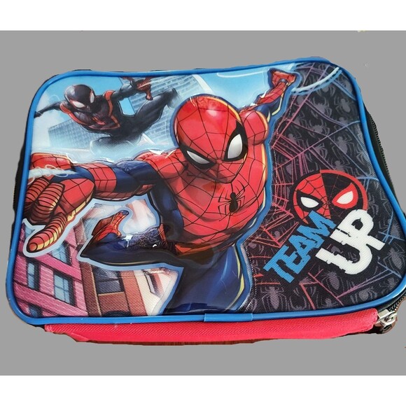 Spider Man Red Insulated Lunch Bag with Zipper - Picture 1 of 3